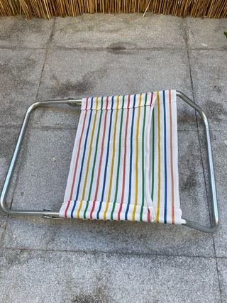Silla de playa plegable multicolor