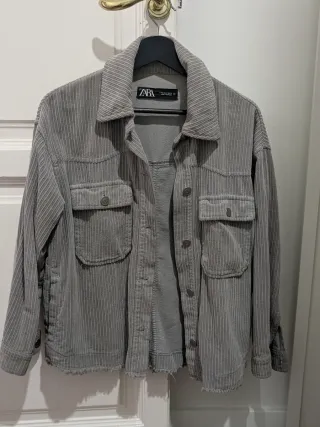 Chaqueta Zara T. S Gris Pana