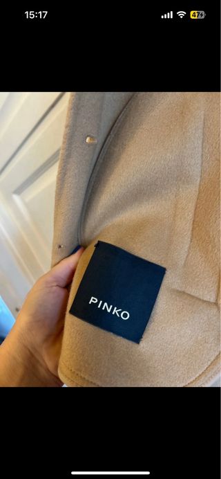 Cappotto Pinko color cammello