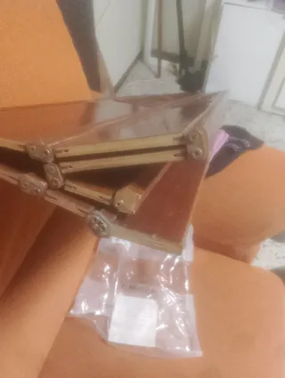 Puerta plegable vintage madera y cristal acordeón