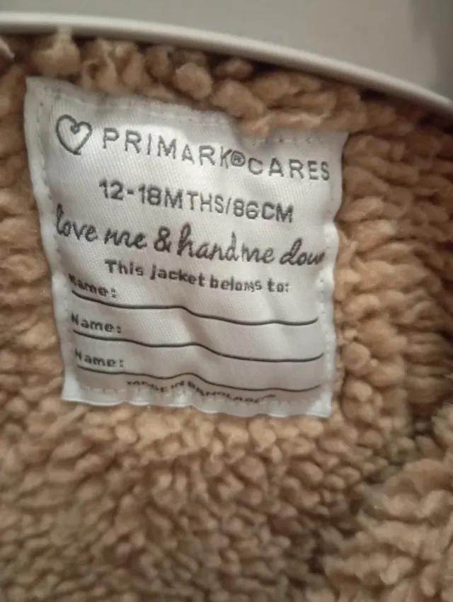 Chaqueta vaquera bebé con borreguito