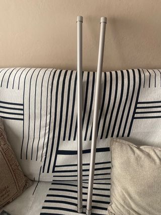 Barra Cortina Níquel 2.5cm 36-72in