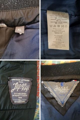 Piumino Japan Rags XL Nero
