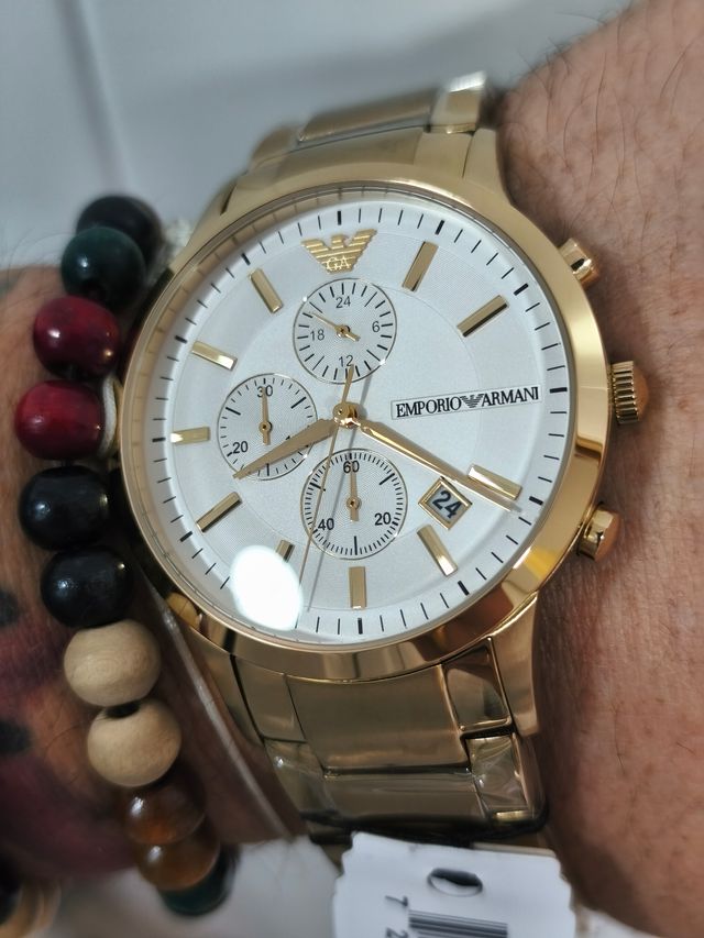 Reloj Emporio Armani AR11332 Dorado caja, papeles