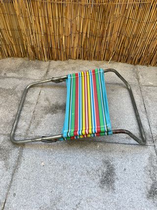Silla de playa plegable multicolor