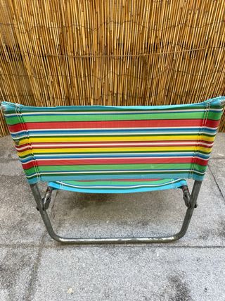 Silla de playa plegable multicolor