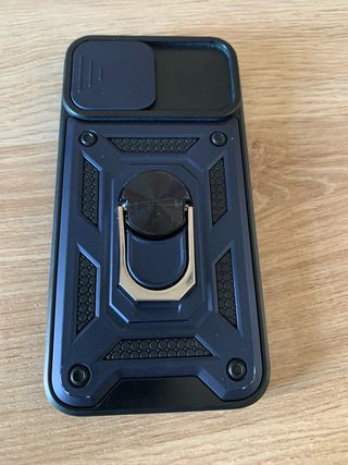 Custodia per iPhone XS con cover per fotocamera e anello