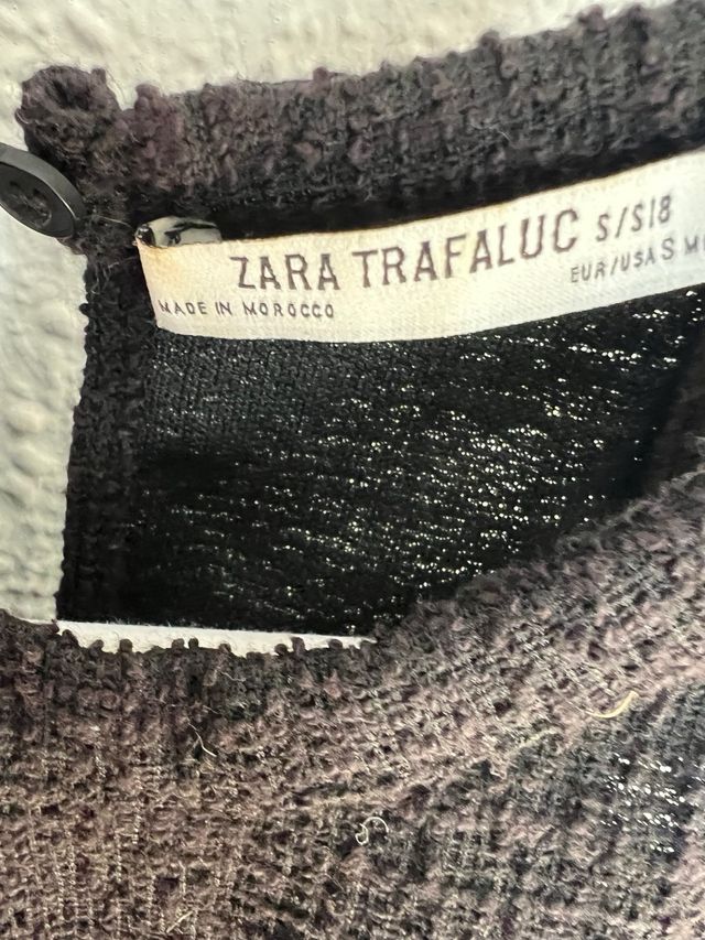 Conjunto tweed negro