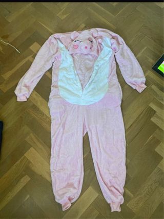 Pijama Entero Cerdo Rosa Talla M unisex