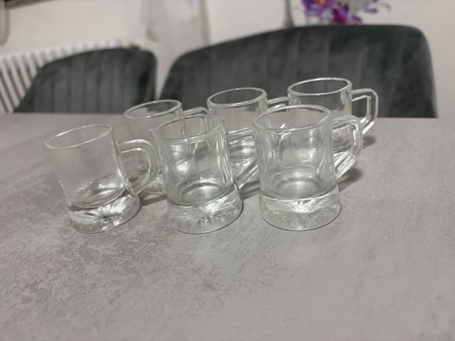 Set 6 Bicchierini Vetro