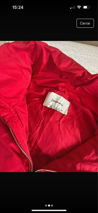 Chaqueta acolchada roja Stradivarius T. L