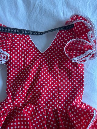 Vestido traje niña flamenca lunares 3-5 años