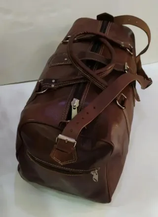 Bolso Maleta Cuero Marrón