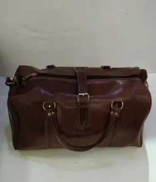 Bolso Maleta Cuero Marrón