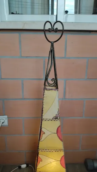 Lámpara de piel estilo árabe