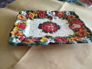 Vassoio decorato con tema natalizio