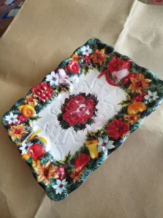 Vassoio decorato con tema natalizio