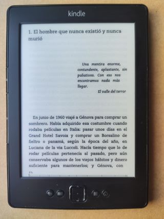 Kindle eBook de 4ª gen. en buen estado + Regalo