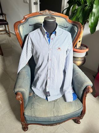Camisa La Española Cuadros Azul TallaL.