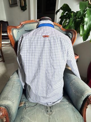 Camisa La Española Cuadros Azul TallaL.