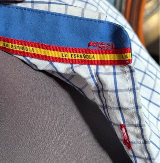 Camisa La Española Cuadros Azul TallaL.
