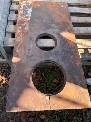 Plancha cocina leña antigua