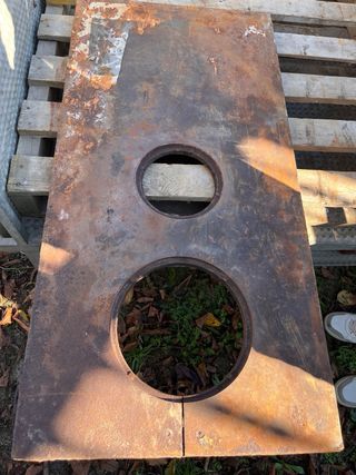 Plancha cocina leña antigua