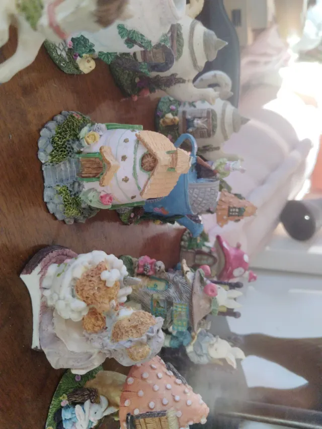 Colección figuras casitas y setas