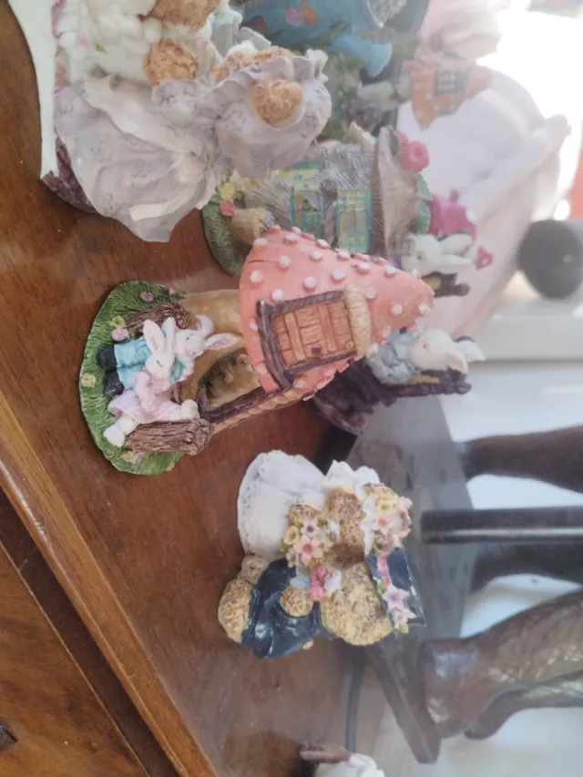 Colección figuras casitas y setas