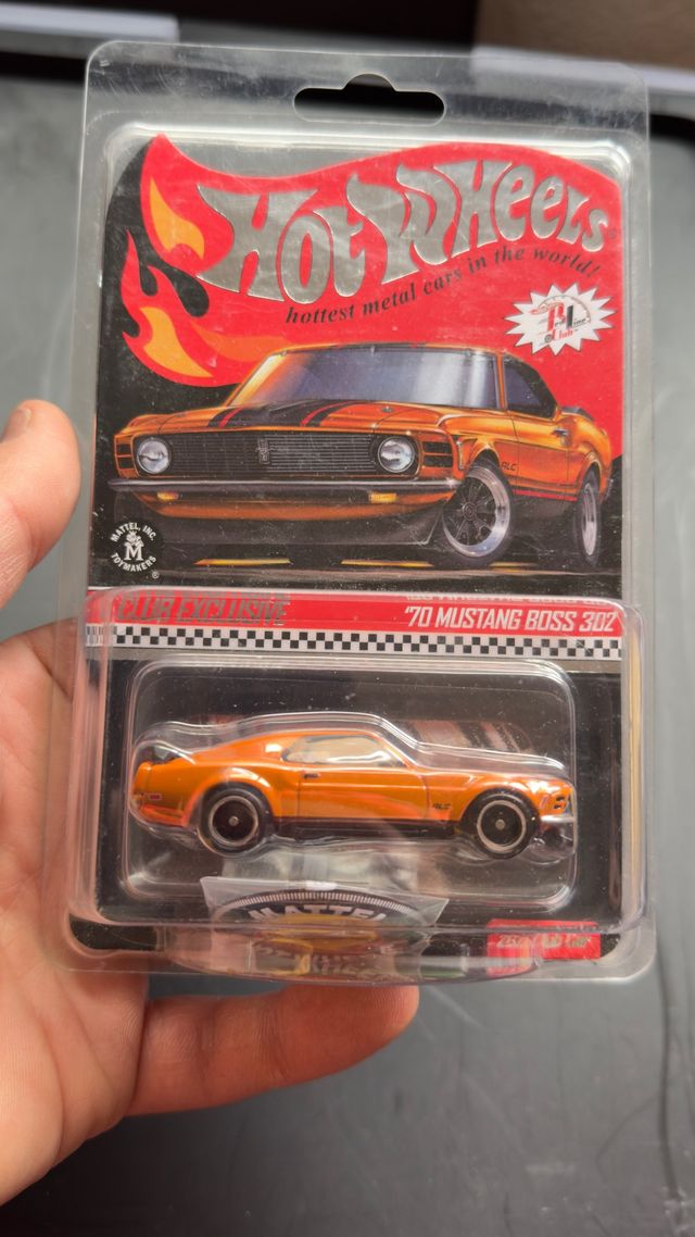Hot Wheels 70 Mustang Boss 302 Naranja