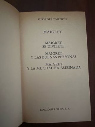Maigret se divierte Maigret y las buenas person...