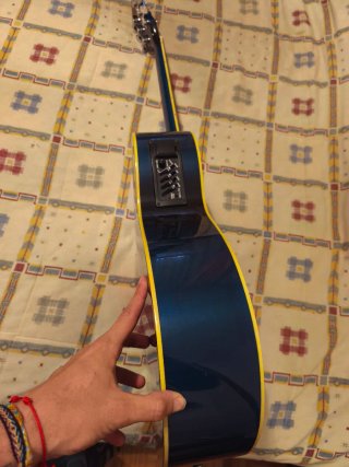 Guitarra Electro-acústica Azul