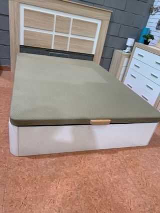 Canapé abatible blanco y negro