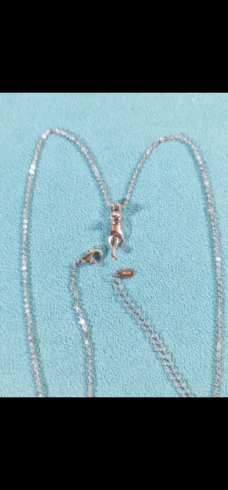 Colgante Plata MIAU con su cadena Plata 925