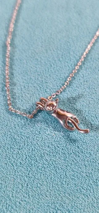 Colgante Plata MIAU con su cadena Plata 925