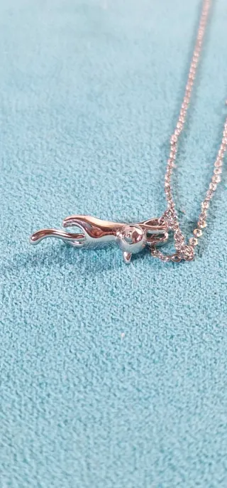 Colgante Plata MIAU con su cadena Plata 925