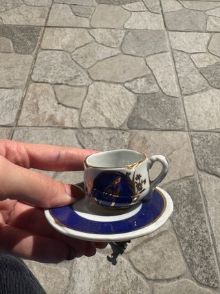 Miniatura Xícara e Pires Decoração