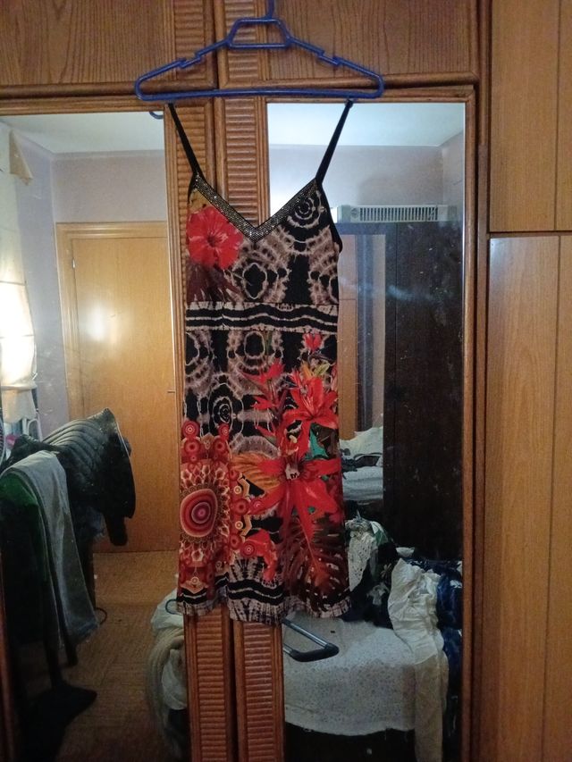 Vestido estampado floral multicolor