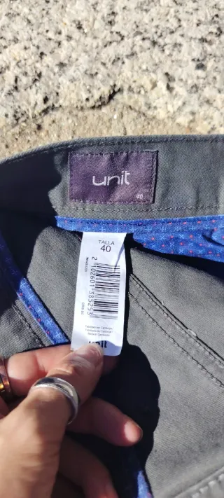 Pantalón de vestir gris hombre