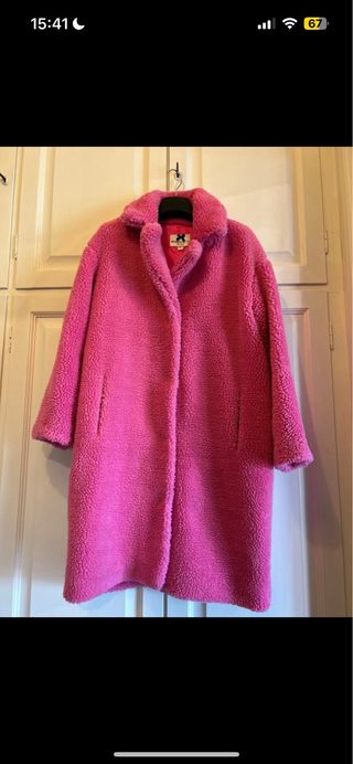 Cappotto Teddy rosa No Secrets Milano