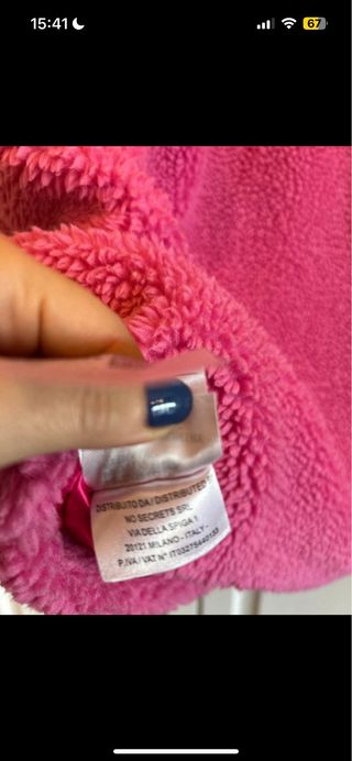 Cappotto Teddy rosa No Secrets Milano