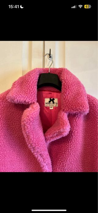 Cappotto Teddy rosa No Secrets Milano