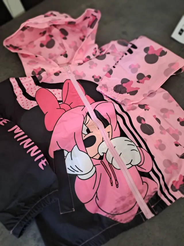 Giacca impermeabile bambina Minnie Mouse rosa 10 a
