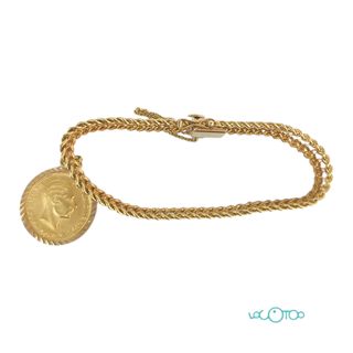 PULSERA DE ORO 18K CON COLGANTE