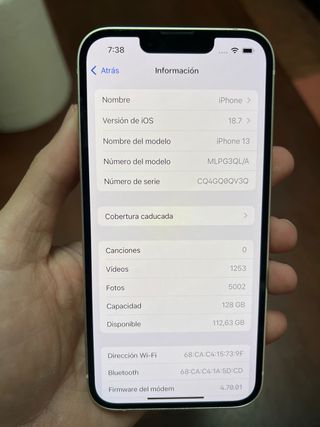 iPhone 13 bianco da 128 GB