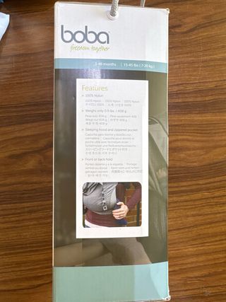 Mochila de porteo Boba Air Gris Ligero