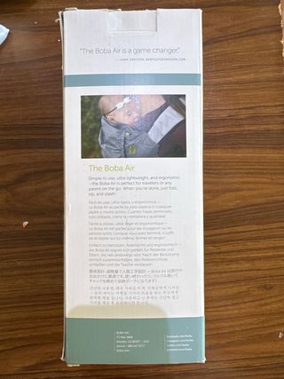 Mochila de porteo Boba Air Gris Ligero