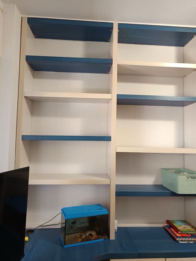 Conjunto Estantería, Muebles y escritorio