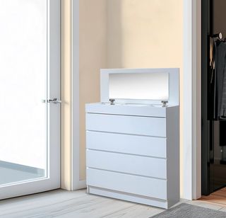 Cómoda Sinfonier Blanca y Madera