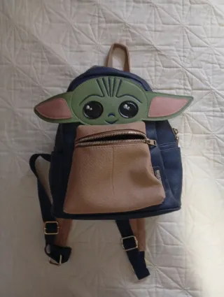 Bolso Baby Yoda Azul y Verde